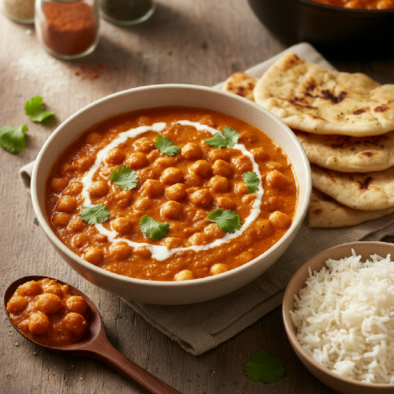 Spiced Chickpea Curry vegetarian recipe