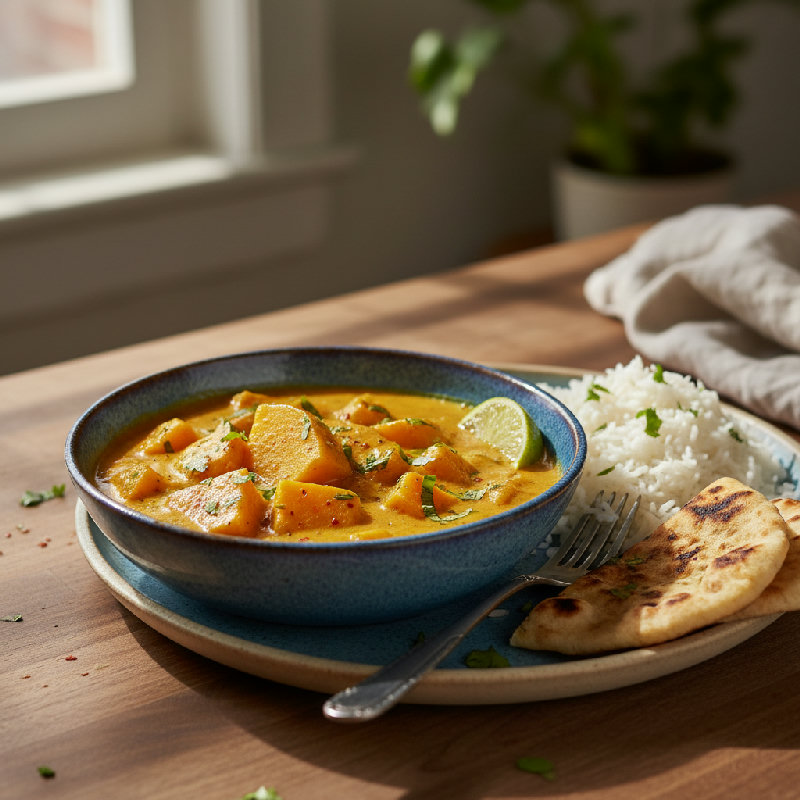 Squash Curry vegetarian recipe