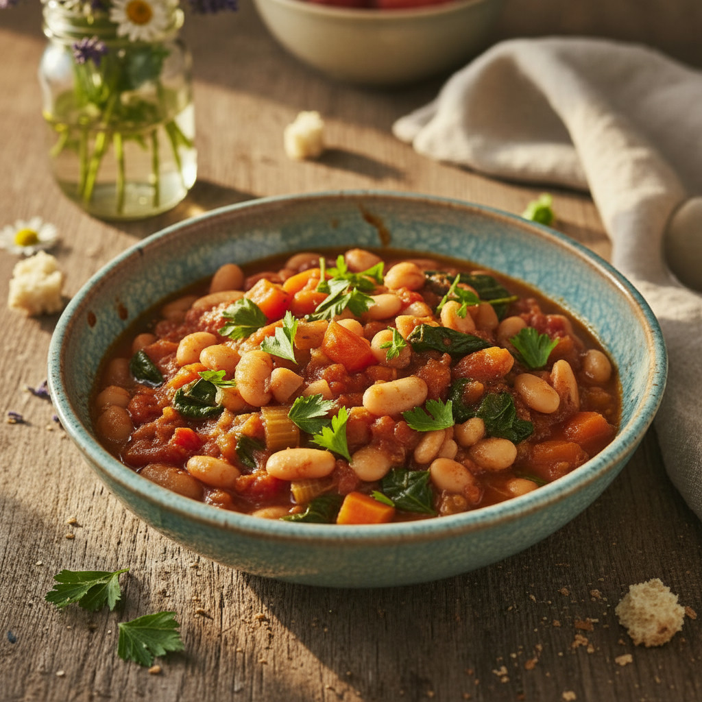 Tuscan Bean Stew vegetarian recipe