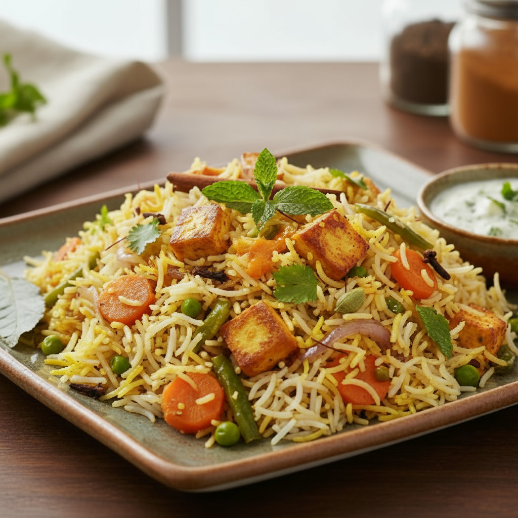 Veg Biryani vegetarian recipe