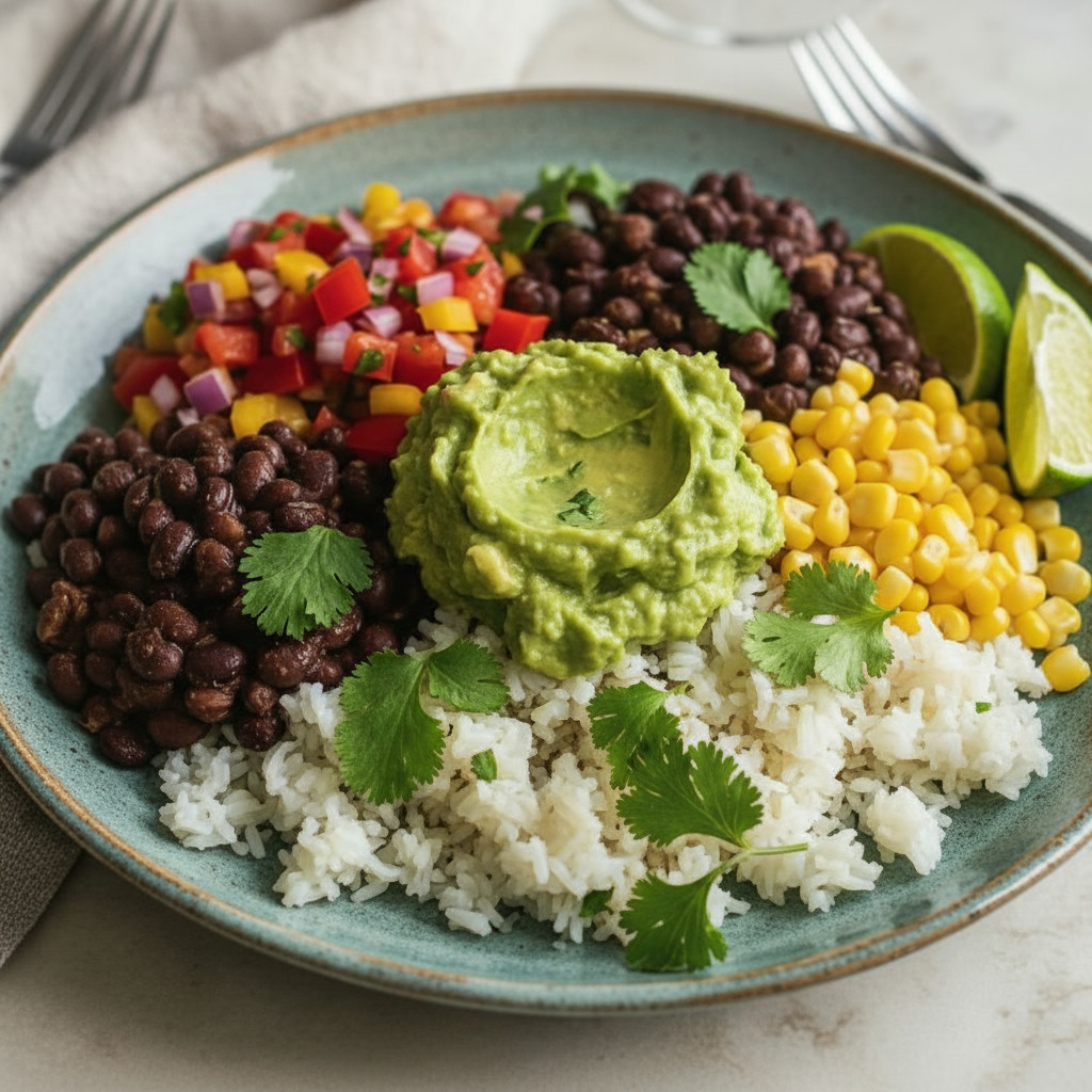 Veg Burrito Bowl vegetarian recipe