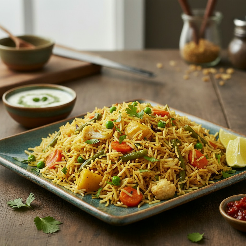 Veg Pulao vegetarian recipe