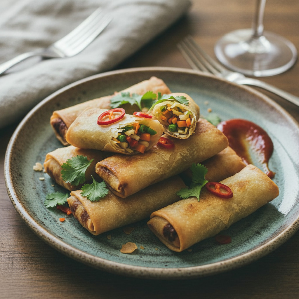 Veg Spring Rolls vegetarian recipe