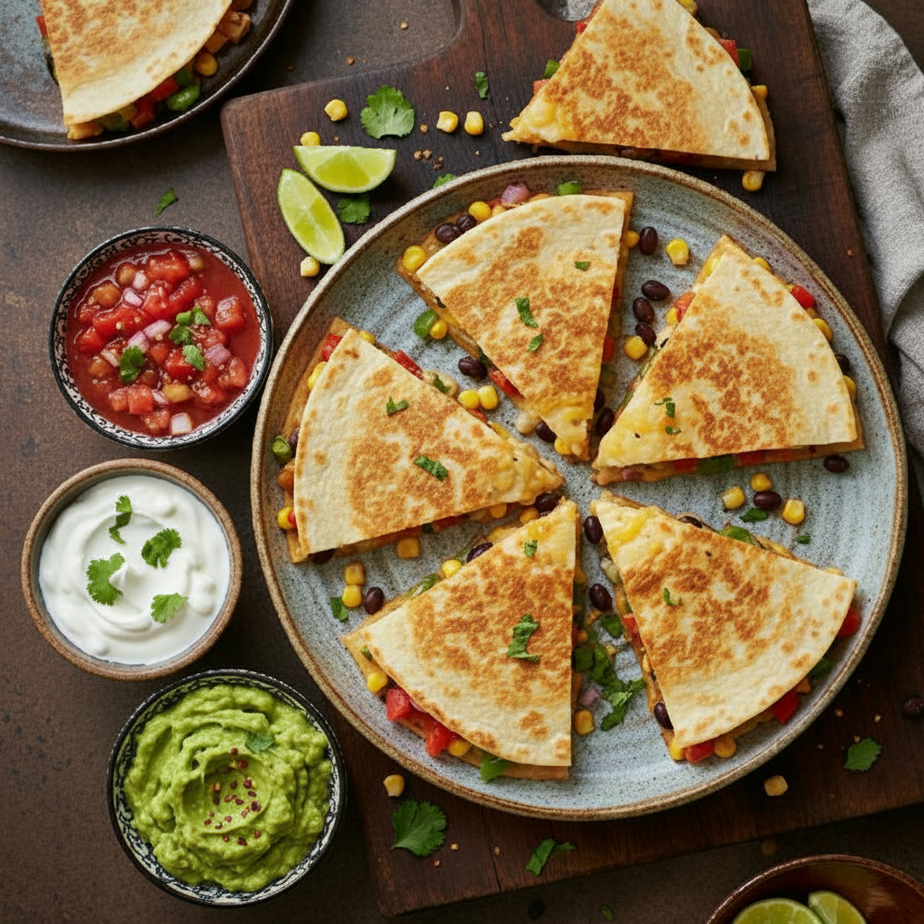 Veggie Quesadilla vegetarian recipe