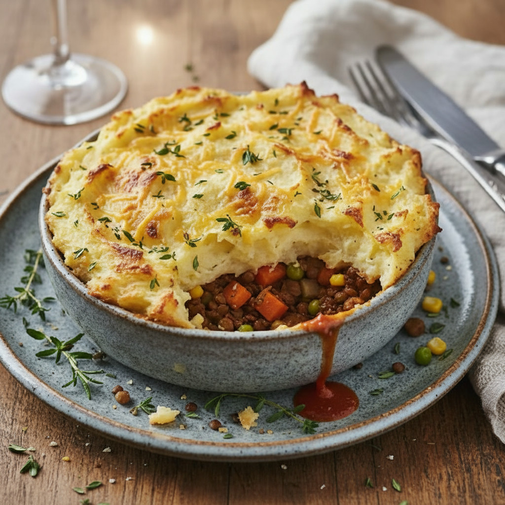 Veggie Shepherd’s Pie vegetarian recipe