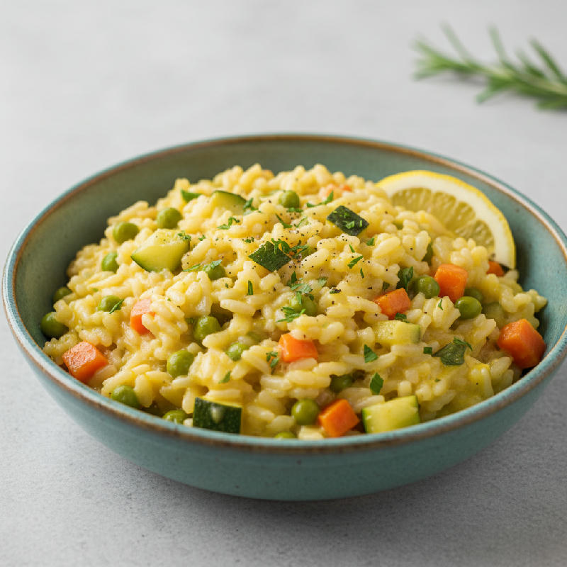 Verdure Risotto al Limone vegetarian recipe